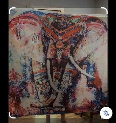 ENORME TAPIZ HIPPIE BOHO ELEFANTE INDIO TIE DYE 60 X 78 Foto 1 de 2