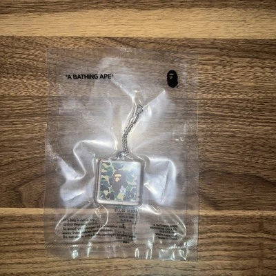 Bape- A Bathing Ape• KEYCHAIN Accessory - Green Camo Ape - Image 1 of 4