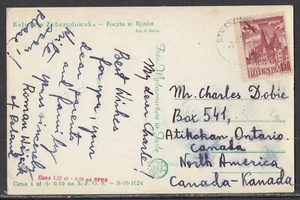 Polonia - 7 de julio de 1958 postal a Canadá - Imagen 1 de 2