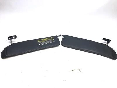 2003 - 2006 Jeep Wrangler TJ LH/Rh Pair Sun Visors Black Vinyl W/O Vanity Mirror - Image 1 of 4