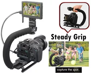 Stabilizing Action Grip Handle For Canon EOS Rebel 77D T7i SL2 T6i - Picture 1 of 9