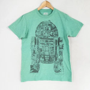 Star Wars Tee T Shirt Adult Small Green R2D2 Graphic Cotton Blend Short Sleeve - Picture 1 of 7