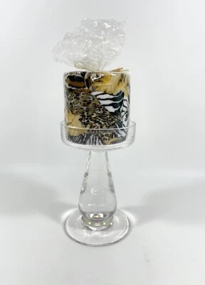 Soporte de pilar Artland Accents con vela con estampado de animales Foto 1 de 4