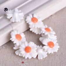 10pcs Daisy Flower Shape 18mm Ceramic Loose Bead For Jewelry Making DIY Findings