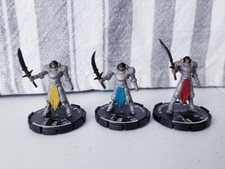 3 Mage Knight Temple Blademaster # 106, 107, 108 Rebellion Alpha D&D Wizkids