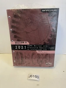 ASME BPVC Abschnitt II Teil D Eigenschaften (metrisch) 2021 3002DM Loseblatt Neu - Bild 1 von 4