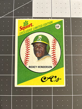 RARE 1981 Topps SQUIRT #28 RICKEY HENDERSON OAKLAND A's Oddball
