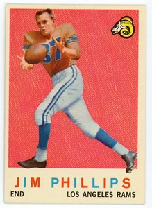 1959 Topps Jim Phillips #142 Ex Rams - Imagen 1 de 1