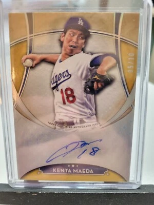 Kenta Maeda Gold 5/10 2017 Topps Five Star Auto - Image 1 of 2