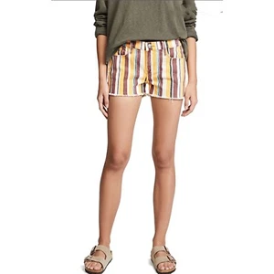 Frame Le Cutoff pantaloncino denim a righe pittoresco taglia 26 - Foto 1 di 9