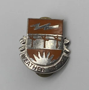 Vintage US Army 26th Signal Battalion Weather Or Not Pin - Picture 1 of 4