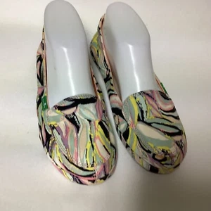 Sanuk Womens Loafers Shoes Size 7 Floral Summer Light Slip On Fabric - Picture 1 of 23
