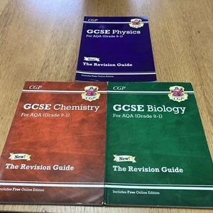 CGP GCSE AQA Triple science Revision Guides (Physics, Chemistry & Biology) - Picture 1 of 1