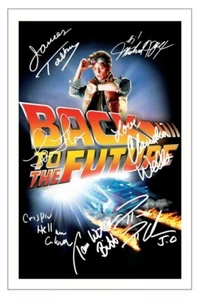 Back to the Future 80s Movie Cast Autograph Signed Photo Print A5 - Foto 1 di 1