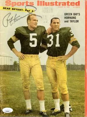 Paul Hornung JSA Cert Signed  1966 Sports Illustrated Magazine Autograph - Image 1 of 2