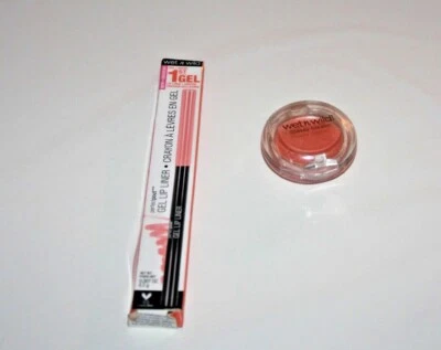 Brillo de labios Wet N Wild Glassy #875A + delineador de labios en gel #659D lote de 2 nuevos  Foto 1 de 2