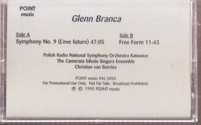 glenn branca symphony no. 9 (l'eve future) cassette promo - Image 1 of 2