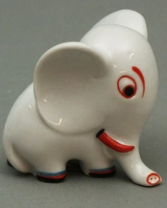 Walter Bosse Elefant Porzellan Groteske Metzler & Ortloff Ilmenau Elephant /ABP - Bild 1 von 5