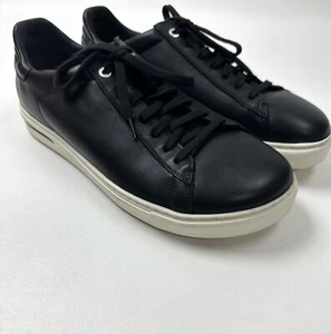 #229 Birkenstock Bend Men's Leather Sneakers in Black Size 44 D RETAIL $150 - Picture 1 of 5