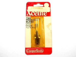 Xcelite 4.76mm Chisel Gouges Two Precision Blades(New Old Stock)(QTY 2 ea)ALT - Picture 1 of 4