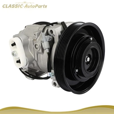 Compresor de aire acondicionado con 6 ranuras para Freightliner Cascadia Columbia Western Star 3700 Foto 1 de 4