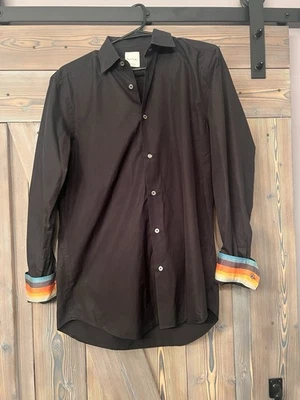 Camisa de vestir Paul Smith abotonada manga larga con puño a rayas.   Cuello 15,5 Foto 1 de 3