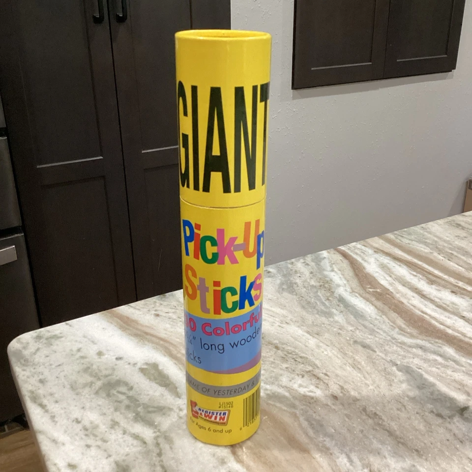 Palitos gigantes de juguete Pressman - 30 coloridos palos de madera de 9 3/4" de largo - sellados Foto 1 de 4