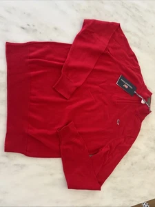 Vineyard Vines Boys Classic Quarter Zip Sweater Red Medium NWT Free Shipping USA - Picture 1 of 5