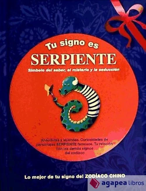TU SIGNO ES SERPIENTE (ZODIACO CHINO). NUEVO. ENVÍO URGENTE (Agapea) - Imagen 1 de 1