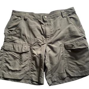 Reel Legends Cargo Shorts 38 Gray Comfort Waist Outdoor Fishing Hiking Camping - Picture 1 of 11