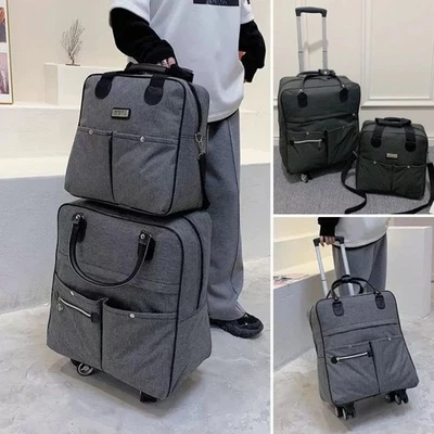 2pc Rolling Trolley Bags Lightweight Carry on 4-Wheel Spinner Luggage for Travel