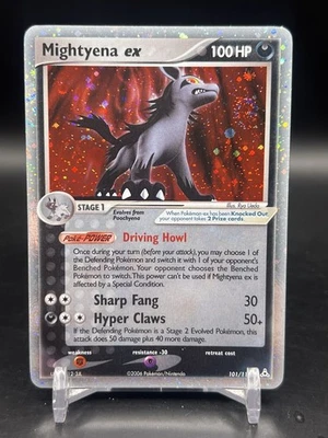 Mightyena ex 101/110 Pokémon 2006 Holon Phantoms Holo Raro Remolino Inglés Casi Nuevo Foto 1 de 4