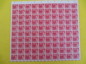 Hoja de 100 Doc Sc# C64a Jet sobre el Capitolio 8¢ 1962 montada sin montar o nunca montada - Imagen 1 de 5