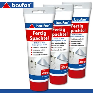 Espátula terminada Baufan 3 x 400 g lista para usar reforzada con fibra interior y exterior - Imagen 1 de 1