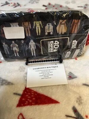NWT HARVEYS SEATBELT DISNEY STAR WARS VINTAGE ACTION FIGURES CLASSIC WALLET NIP - Image 1 of 4