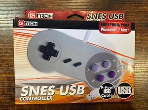 SNES Classic USB ROM Controller 8 Button Pad Windows/Mac With Micro USB Adapter - Picture 1 of 11