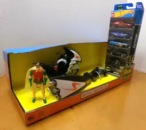 DE COLECCIÓN SUPER POWERS COLLECTION ROBIN (CHOP) CON CICLO DE BATE RETRO '66 Y RUEDAS CALIENTES - Imagen 1 de 12
