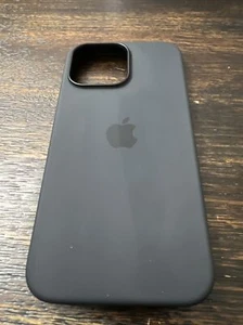 GENUINE Apple Silicone Case w/Magsafe iPhone 14 PRO MAX (6.7") Midnight USED! - Photo 1 sur 6
