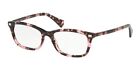 RALPH RA7089 1693 glänzend rosa Schildkröte Demo Objektiv 53 mm Damenbrille