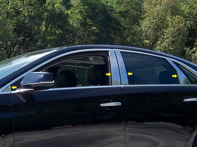 Stainless Chrome Pillar Posts 8PCS QAA Pillar Covers FOR Cadillac XTS 2013-2019 - Image 1 of 4