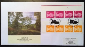 2008 4x15p 4x9p Machin Definitive Cylinder Blocks on First Day Cover, Wilton SHS - Picture 1 of 2
