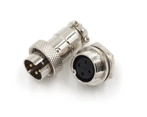 HQ 4 Kontakte 4-Pin Luftfahrt Stecker - M16MF - Panel Mount Stecker Pin - Bild 1 von 1
