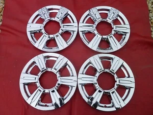 VINTAGE NIB 2014-2015 GMC TERRAIN CHROME 17" MAG WHEEL HUBCAPS WHEEL COVERS SKIN - Picture 1 of 6