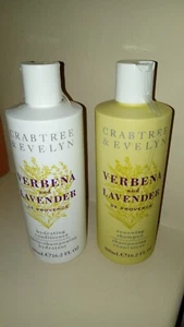 NEW Crabtree & Evelyn Verbena & Lavender Renew Hydrate Shampoo Conditioner 16.2 - Picture 1 of 2
