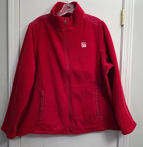 Chik Fil A Red Full Zip Team Fleece Jacket Size 2XL Unisex Oobe 100056 - Picture 1 of 12