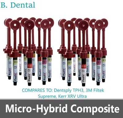 Silmet ProFil Dental Micro Hybrid Universal Composite 4gm Syringe All Shades USA