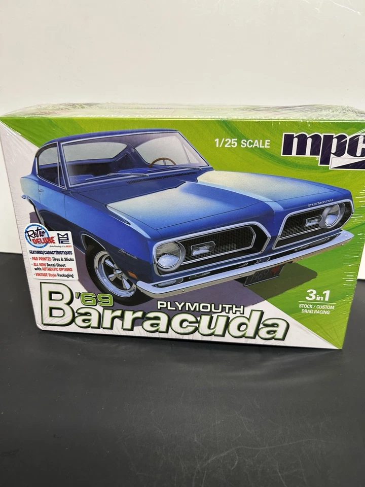 MPC 1969 Plymouth Barracuda 1:25 Scale Model Kit - Image 1 of 1
