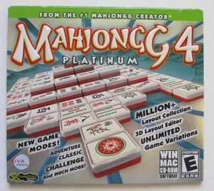 MAHJONGG 4 Platinum (2009 PC CD-ROM) Win Mac Video Game Software; Rated E Advent - Picture 1 of 4