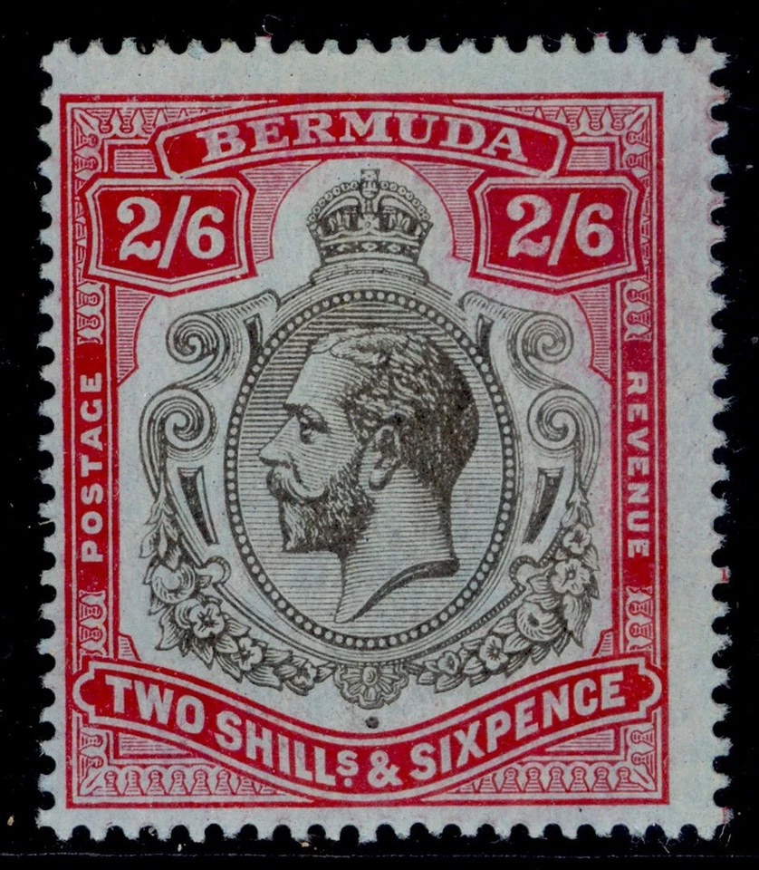BERMUDA GV SG52a, 2s 6d BREAK in SCROLL variety, LH MINT. Cat £325. - Image 1 of 1