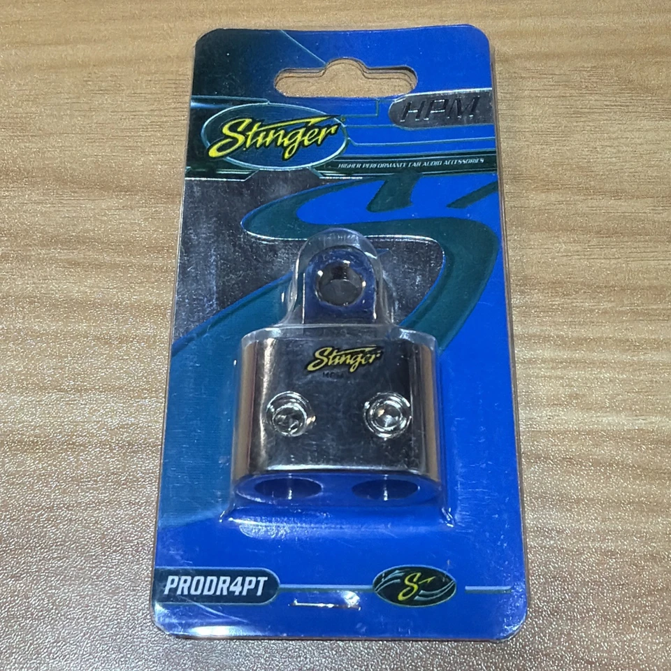 Stinger HPM Series PRODR4PT Platinum 4 Gauge Dual Input Ring Terminal - Image 1 of 4